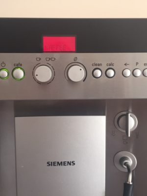 Siemens TK68E571  beépíthető kávéfőző